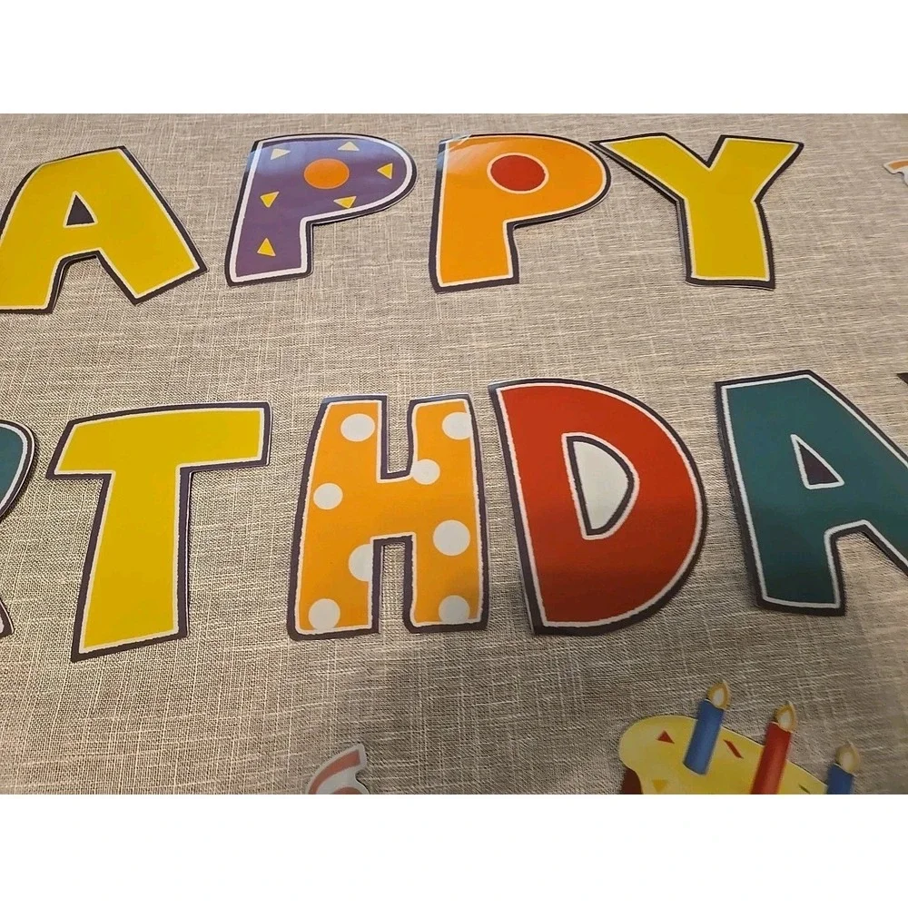 Happy Birthday Garage Door‎ Decoration Magnet Stickers Decals Refrigerator Large